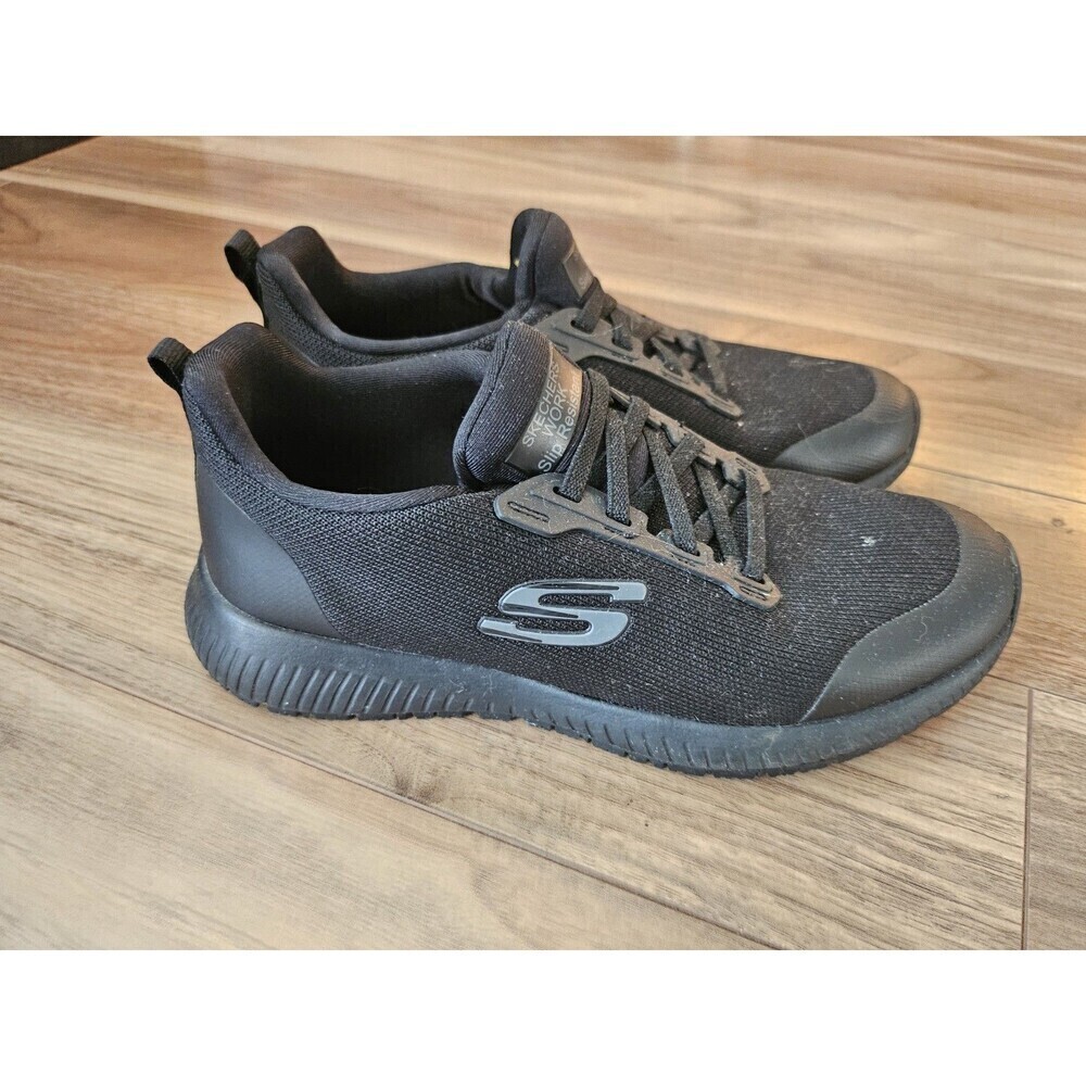 Skechers WomensBlack Squad SR Slip Resistant Food Service Work Shoes 6.5 - Picture 14 of 16